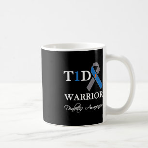 Taza De Café Guerrero T1D Tipo 1 Conciencia sobre la diabetes C