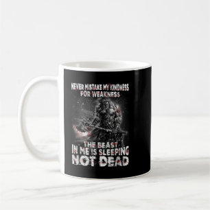 Taza De Café Guerrero Vikingo Nunca Confundas Mi Amabilidad Con