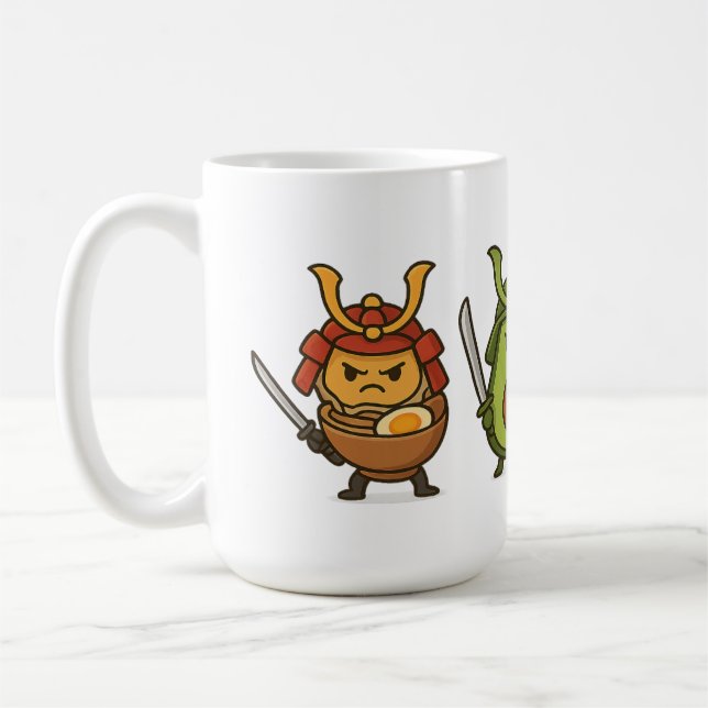 Taza De Café Guerreros de comida de Samurai (Izquierda)