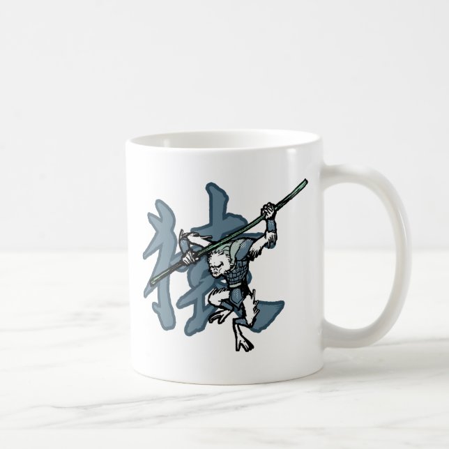 Taza De Café Guerreros del zodiaco: Año del mono (Derecha)