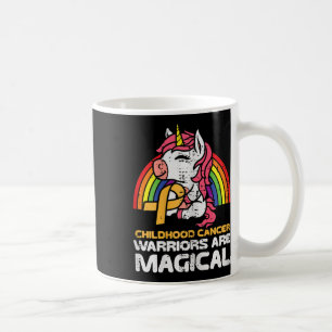 Taza De Café Guerreros unicornios contra el cáncer infantil son