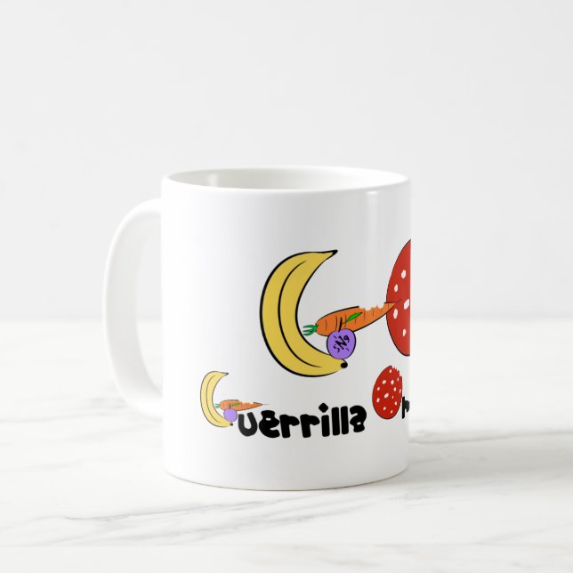 Taza De Café Guerrilla Omnìvora (Anverso izquierdo)