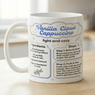 Taza De Café Guía de Receta de Cappuccino Confortable con Vaini