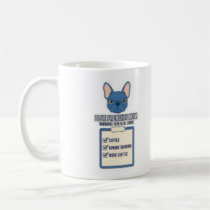 Taza De Café Guía de supervivencia matutina para mamá Blue Fren