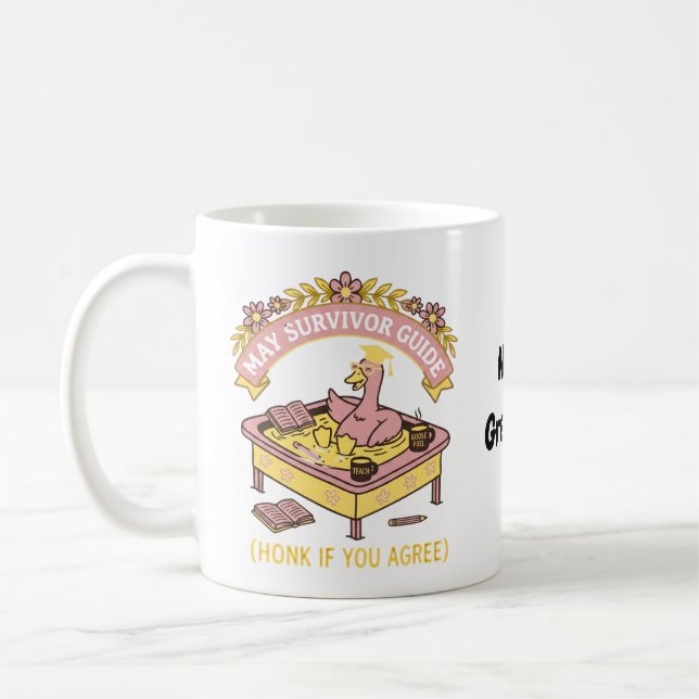 Taza De Café Guía de Supervivencia para Profesores Divertidos d (Izquierda)