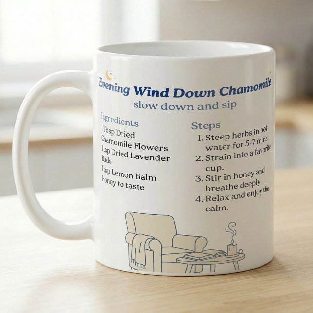 Taza De Café Guía de Té de Manzanilla para Dormir (Subido por el creador)