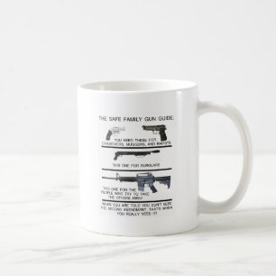 TAZA DE CAFÉ GUÍA SEGURA DEL ARMA DE LA FAMILIA