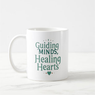 Taza De Café Guías de Mentes, Sanando Corazones – Consejero Esc