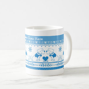 Taza De Café Guide Service Dog Puppy Training Lab Blue