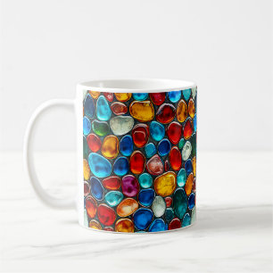Taza De Café Guijarros multicolores del mar