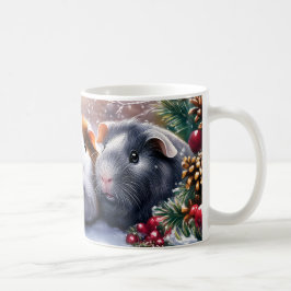 Taza De Café Guinea Cerdos Winter Wonderland