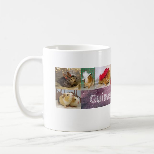 Taza De Café Guinea Pig Lovin Multi Photo Coffee Mug  (Izquierda)