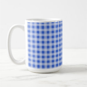 Taza De Café Guinga del azul de Han; A cuadros