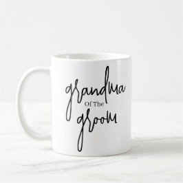 Taza De Café Guión Abuela negra del café del boda novio