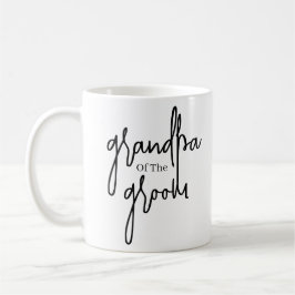 Taza De Café Guión Abuelo negro del boda novio