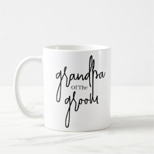 Taza De Café Guión Abuelo negro del boda novio