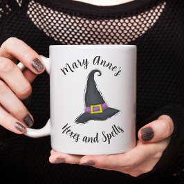 Taza De Café Guión caprichoso de Gorra de Halloween