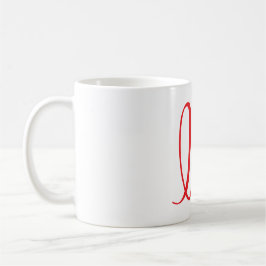 Taza De Café Guión de amor: Una carta de amor de diseño gráfico