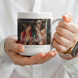 Taza De Café Guión de Bestie Photo Keepsake y regalo de citas