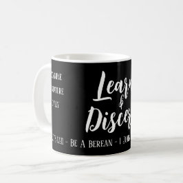 Taza De Café Guión de búsqueda bereana negro
