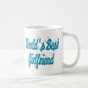 Taza De Café Guión de la mitad azul del mar Girlfriend