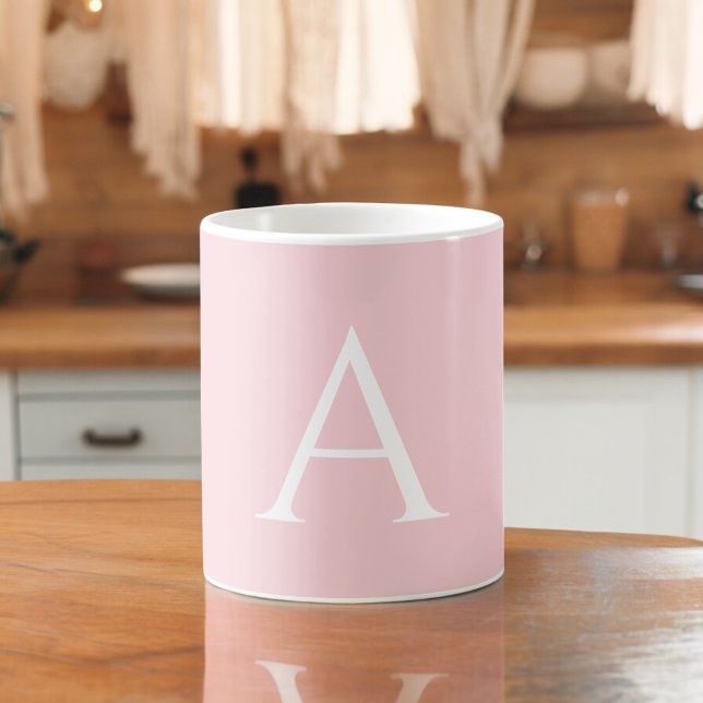 Taza De Café Guión elegante del monograma inicial del nombre ro (Subido por el creador)