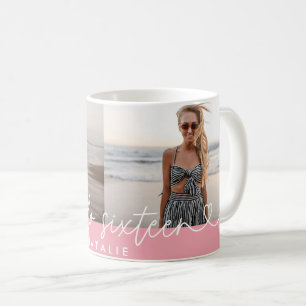 Taza De Café Guión elegante y sencillo de 16 años moderno