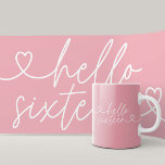 Taza De Café Guión elegante y sencillo de 16 años moderno<br><div class="desc">Moderno cumpleaños 16,  sencillo y elegante guión e invito geométrico 16 cumpleaños. Patrón de fondo geométrico moderno. Parte de una colección. Se puede cambiar el color.</div>