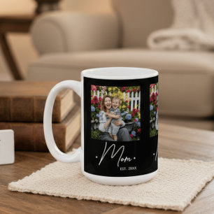 Taza De Café Guión establecido por mamá 3 Foto Negra