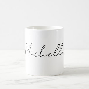 Taza De Café Guión estilo Clásico Añadir su nombre