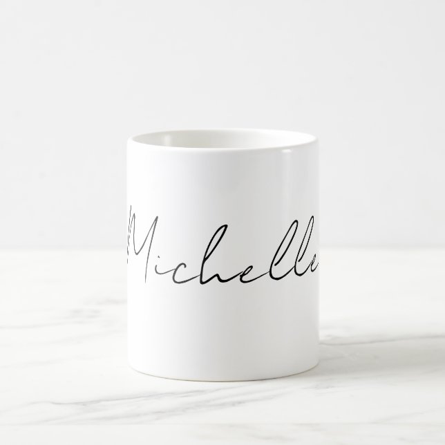 Taza De Café Guión estilo Clásico Añadir su nombre (Centro)