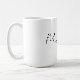 Taza De Café Guión estilo Clásico Añadir su nombre
