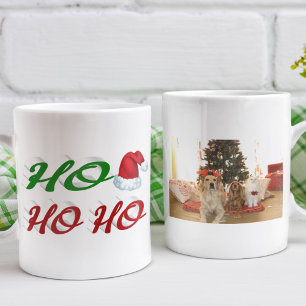 Taza De Café Guión fotográfico de Navidades Ho Ho Santa Hat