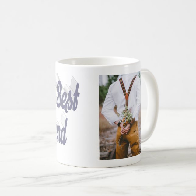 Taza De Café Guión gris de foto de Girlfriend (Anverso derecho)