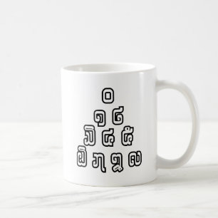 Taza De Café Guión lingüístico laosiano/lao