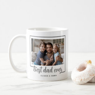 Taza De Café Guión moderno de foto a mejor papá