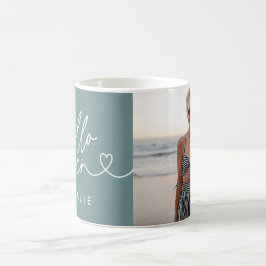 Taza De Café Guión moderno elegante de 16 años simple