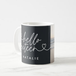 Taza De Café Guión moderno elegante de 16 años simple