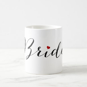 Taza De Café Guión moderno/Novia de PixDezines
