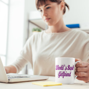 Taza De Café Guión morado Girlfriend