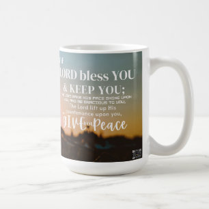 Taza De Café Guión Números de Mug 6:24-26