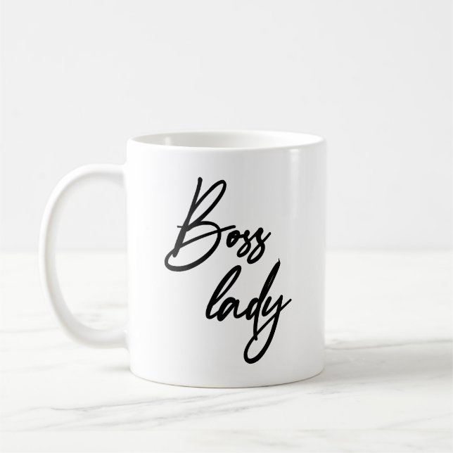 Taza De Café Guión para la manipulación de Boss Lady Modern (Izquierda)