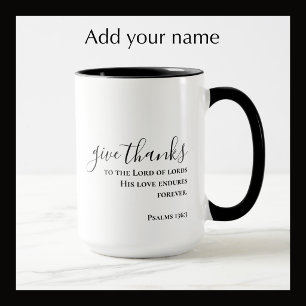 Taza De Café Guión personalizado agradecer cristiano