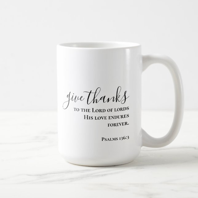 Taza De Café Guión Personalizado personalizado dar gracias al c (Derecha)