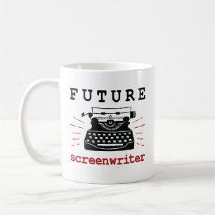Taza De Café Guionista futuro escritor de guiones de cine pelíc