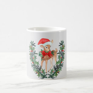 Taza De Café Guirnalda caprichosa de cervatillo