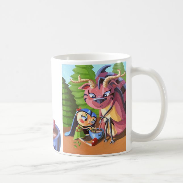 Taza De Café Guisado imaginario del fango del amigo (Derecha)