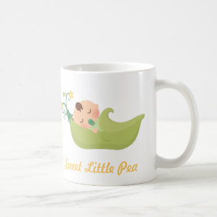 Taza De Café Guisante Dulce en un Capullo Bebé Niño Adorable