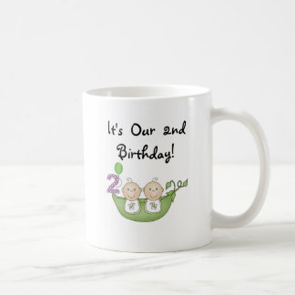 Taza De Café Guisantes gemelos en camisetas y regalos de cumple