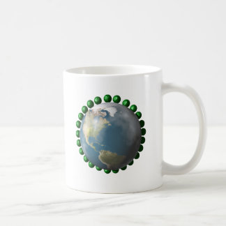Taza De Café Guisantes y paz en la colección de la tierra